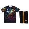 Camiseta de fútbol Real Madrid Dragon Niño 2024-25 Negra Camiseta de fútbol Real Madrid Dragon Niño 2024-25 Negra